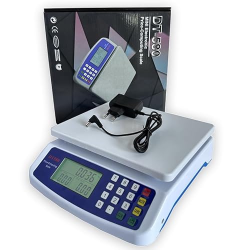 Küchenwaage Digitale 30kg/ 1g, Preisberechnungswaage Produktwaage mit LCD Display für Deli Farm Stand Markt Küchenwaage Digitale 30kg/ 1g, Preisberechnungswaage Produktwaage mit LCD Display für Deli Farm Stand Markt von SANON