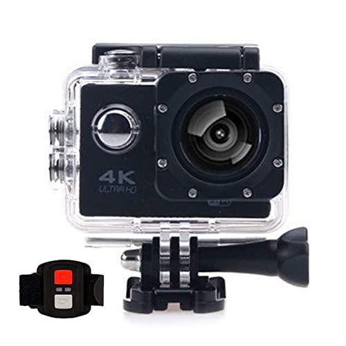 SANON 4K 12MP WiFi Action Kamera Ultra HD 30M Unterwasser Wasserdicht Sport Cam mit Montagezubehör Kit Geeignet für Outdoor Radfahren, Tauchen, Schwimmen, Surfen von SANON