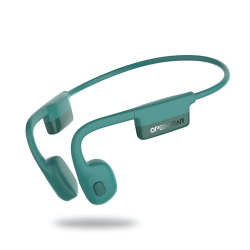 SANOTO Knochenschall Kopfhörer, Open Ear Kopfhörer Bluetooth 5.3, 8 Stunden Akkulaufzeit, Bone Conduction Headphones mit Dual-Mikrofon, IPX6 wasserdichte Sport Kopfhörer, zum Fahrrad Jogging von SANOTO