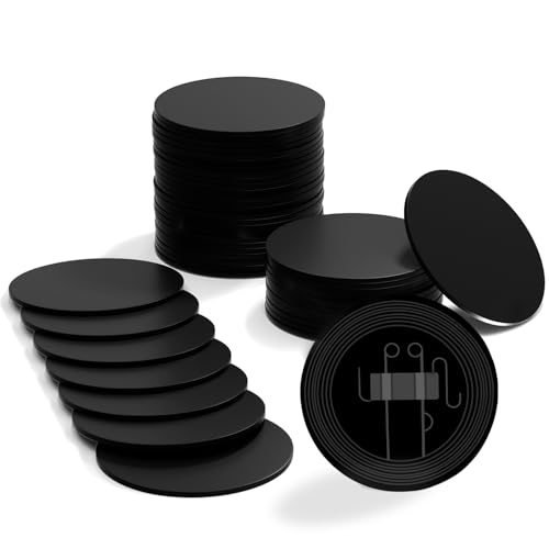 50 Stück NFC Tag Karten, Schwarz NFC 215 Tags Programmierbarer NTAG215 Card Chip Runde 25mm, 504 Bytes Speicher für Android iPhone und andere Geräte 50 Stück NFC Tag Karten, Schwarz NFC 215 Tags Programmierbarer NTAG215 Card Chip Runde 25mm, 504 Bytes Speicher für Android iPhone und andere Geräte von SANPOPO