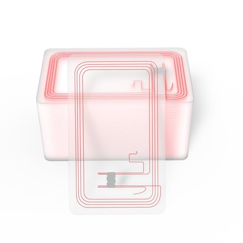 50PCS NFC Tags NTAG215 Transparente Karten, Programmierbare NFC 215 Tag Karten Rewritable CR80, 504 Bytes Speicher kompatibel mit TagMo und Amiibo 50PCS NFC Tags NTAG215 Transparente Karten, Programmierbare NFC 215 Tag Karten Rewritable CR80, 504 Bytes Speicher kompatibel mit TagMo und Amiibo von SANPOPO