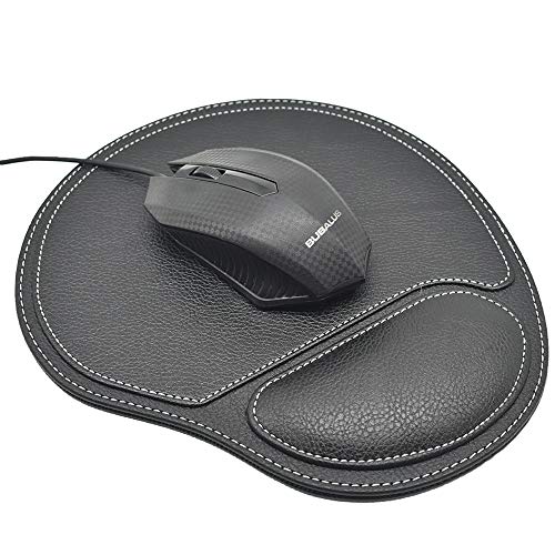 SANQIANWAN Lederoberflächen-Mauspad mit Soft Rest Handgelenkstütze Anti-Rutsch-Basis für Computer-Laptop SANQIANWAN Lederoberflächen-Mauspad mit Soft Rest Handgelenkstütze Anti-Rutsch-Basis für Computer-Laptop von SANQIANWAN