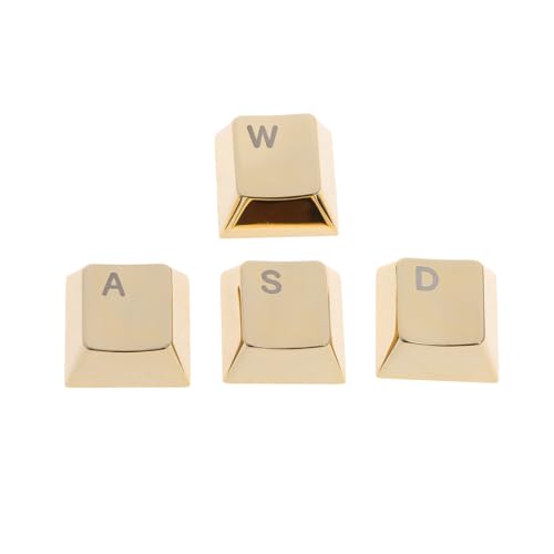 Elegante Ersatz-Tastenkappen aus Legierung für mechanische Computer-Tastaturen, 4 Stück Elegante Ersatz-Tastenkappen aus Legierung für mechanische Computer-Tastaturen, 4 Stück von SANRLO