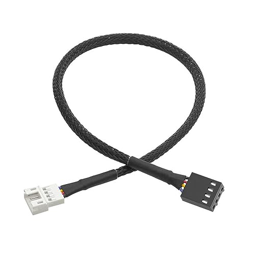 SANRLO 4-poliges Verlängerungskabel Motherboard 1 zu 1/2 Wege Splitter Hülsenstecker CPU PWM Lüfter Stromkabel Praktisches Zubehör von SANRLO