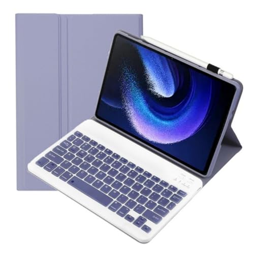 SANRLO Tastaturhülle für Xiaoxin Pad 2024, 27,9 cm (11 Zoll), abnehmbare Bluetooth-kompatible Verbindung, automatische Sleep/Wake-Up-Hülle von SANRLO