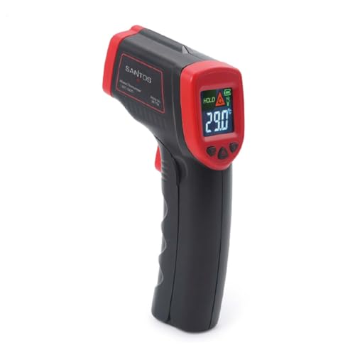 SANTOS Infrarot Thermometer – Präzise Temperaturüberwachung - Infrarot-Technik - -50 °C bis +550 °C - LED-Anzeige - BBQ-Thermometer, Grill-Thermometer von SANTOS
