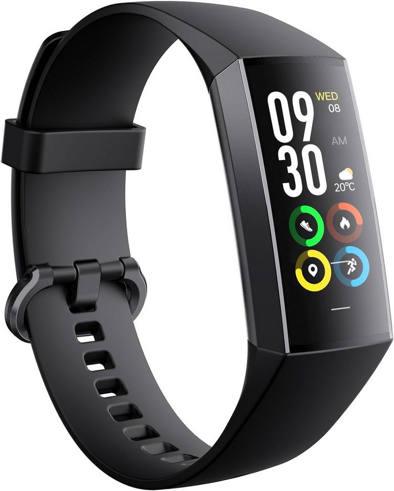 SANZEN für Frauen Männer Bildschirm Fitness Smartwatch (1.1 Zoll, Android iOS), mit Herzfrequenz Blutdruck Schlaf Monitor Kalorien Tracking Schritt von SANZEN