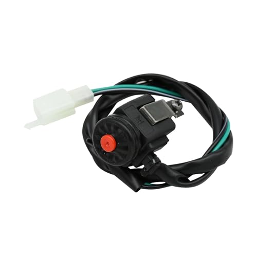 Motorrad-Start- und Kill-Schalter NO/OFF Hupenknopf Gemeinsam geöffneter elektrischer Konverter(Red) von SAPIIKEF