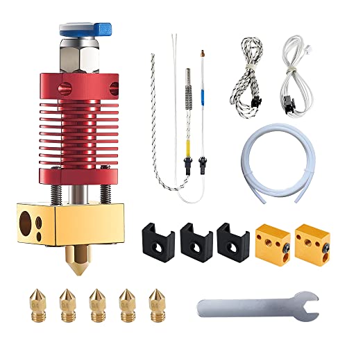 5Aplusreprap Ender 3 Hotend Upgrade - M3 Bolzen Thermistor, Schnell ersetzt, Kompatibel für Creality Ender 3 V2/Pro Hotend Ersatz, 3D Drucker Hot end Kit 24V 40W von SAPLUSREPRAP