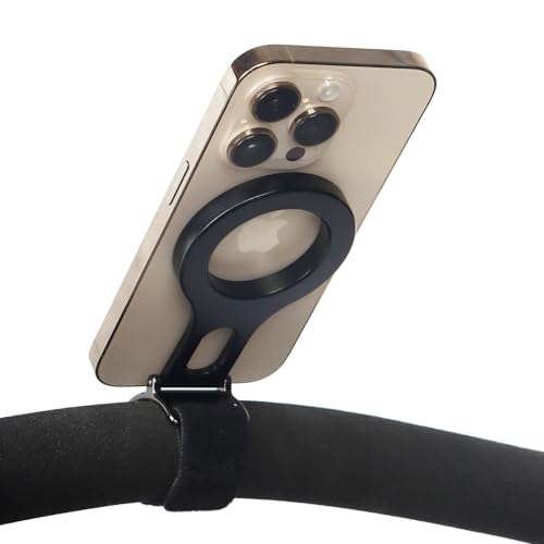 Magnetischer Handyhalter für Kinderwagengriff, kompatibel mit MagSafe (starker Magnet) – 180°verstellbar für Fitnessstudio, Heimtrainer, mit verstellbarem Band (magnetischer Ring eingeschlossen) Magnetischer Handyhalter für Kinderwagengriff, kompatibel mit MagSafe (starker Magnet) – 180°verstellbar für Fitnessstudio, Heimtrainer, mit verstellbarem Band (magnetischer Ring eingeschlossen) von SAROSORA