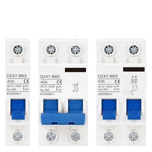 DC MCB 24V 48V 96V DZ47 circuit breaker dc 125A 63A 32A DZ47-63 power switch protector For battery car And generator(1P-1P MTS,B32A) von SARSSXOKV
