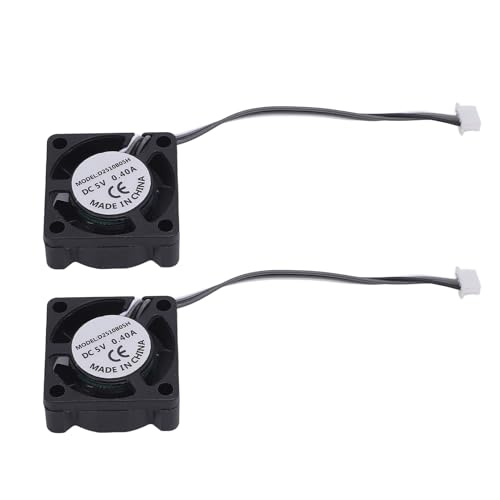 2pcs Hotend -Lüfter 18000R/min DC 5V PWM Temperaturkontrolle Doppelkugellager Hotend -Kühllüfterersatz für X1 C von SASKATE