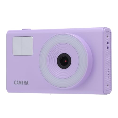 Digitalkamera 4K 48MP 2,4 Zoll Augenschonender Bildschirm Anti-Shake 16-facher Zoom Autofokus Tragbare Reisekamera mit Fülllicht über 20 Filter (Lila) von SASKATE