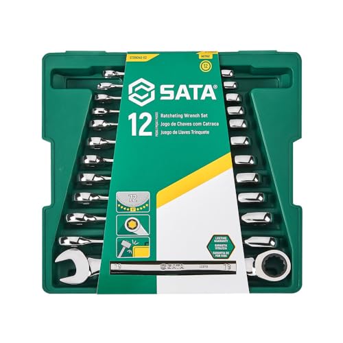 SATA Ratschen-Ringmaulschlüssel-Satz in Werkzeugeinlage, 12-teilig, 8-19 mm ST09040-02 (Ratschenschlüssel Knarrenringschlüssel Knarrenschlüssel Ratschenringschlüssel Knarrenringmaulschlüssel) SATA Ratschen-Ringmaulschlüssel-Satz in Werkzeugeinlage, 12-teilig, 8-19 mm ST09040-02 (Ratschenschlüssel Knarrenringschlüssel Knarrenschlüssel Ratschenringschlüssel Knarrenringmaulschlüssel) von SATA