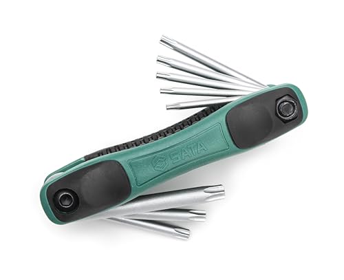 SATA ST09123SJ Faltbares Torx Innensechskant Winkelstiftschlüssel und Sternschlüssel Set, 8 Tlg. SATA ST09123SJ Faltbares Torx Innensechskant Winkelstiftschlüssel und Sternschlüssel Set, 8 Tlg. von SATA