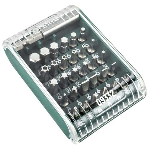 SATA Bit Set mit magnetischem Bit Halter, 31-teilig ST09332SJ (31 Satz Torx Schlitz Pozi Schraubendreher Bits Sortiment Schraubendreherbit) Antrieb: 1/4 '/Material: Chrome-Vadium (Cr-V) SATA Bit Set mit magnetischem Bit Halter, 31-teilig ST09332SJ (31 Satz Torx Schlitz Pozi Schraubendreher Bits Sortiment Schraubendreherbit) Antrieb: 1/4 '/Material: Chrome-Vadium (Cr-V) von SATA
