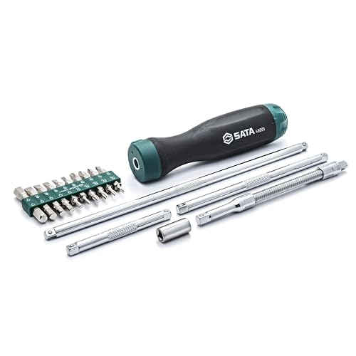 SATA ST09343SJ Ratschen Schraubendreher, Ratschen Schraubenzieher Set mit ergonomischem Griff 26 Tlg. SATA ST09343SJ Ratschen Schraubendreher, Ratschen Schraubenzieher Set mit ergonomischem Griff 26 Tlg. von SATA