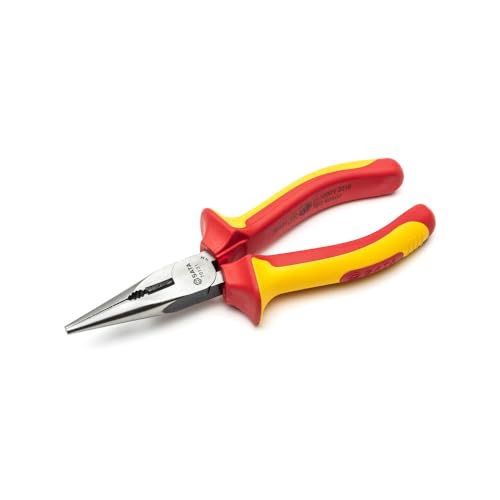 SATA Flachrundzange mit Schneide, VDE isoliert, 6 ', 150 mm ST70131ST (Storchschnabelzange Spenglerflachrundzange Radiozange Halbrundzange Rundzange Schnabelspitzzange Schnabelzange) SATA Flachrundzange mit Schneide, VDE isoliert, 6 ', 150 mm ST70131ST (Storchschnabelzange Spenglerflachrundzange Radiozange Halbrundzange Rundzange Schnabelspitzzange Schnabelzange) von SATA