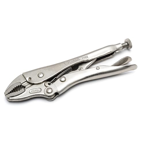 SATA ST71102ST, Grippzange, Feststellzange mit gebogenen Backen und integriertem Drahtschneider 185 mm/7 inch aus CR-Mo-Stahl SATA ST71102ST, Grippzange, Feststellzange mit gebogenen Backen und integriertem Drahtschneider 185 mm/7 inch aus CR-Mo-Stahl von SATA