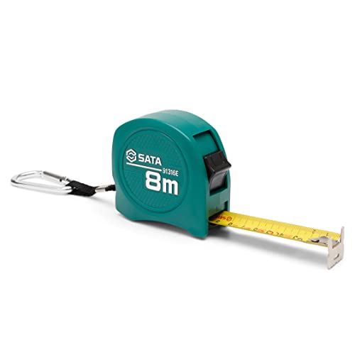 SATA ST91316E Bandmaß, Maßband 8m Breite 25mm, mit doppelseitiger Klinge SATA ST91316E Bandmaß, Maßband 8m Breite 25mm, mit doppelseitiger Klinge von SATA