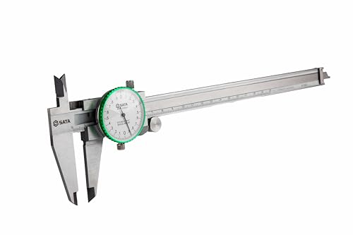 SATA ST91522SC Uhrenmessschieber und Schieblehre aus Edelstahl 0-200 mm, mit Feststellschraube von SATA