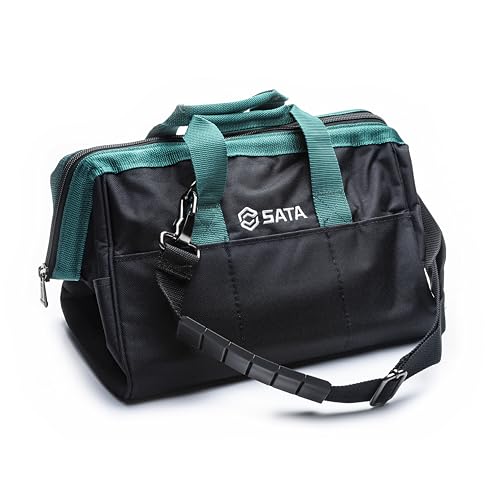 SATA ST95181 Werkzeugtasche 33x22x25 cm 13"/330,2 mm, Wasserdicht mit Reißverschluss und verstellbarem Schultergurt SATA ST95181 Werkzeugtasche 33x22x25 cm 13"/330,2 mm, Wasserdicht mit Reißverschluss und verstellbarem Schultergurt von SATA