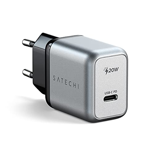 SATECHI 20W USB C PD Wandladegerät – Unterstützt Power Delivery – Für M2/M1 iPad Pro/Air, iPhone 15 Pro Max/15 Pro/15/15 Plus, iPhone 14 Pro Max/14 Pro/14/14 Plus von SATECHI