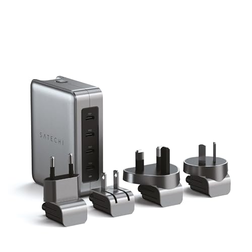 SATECHI GaN Reise-Ladegerät, 145W USB-C GaN Ladegerät mit 4 Ports, 2X USB-C PD 3.1 & 2X USB-C PD 3.0, Schnellladestation für Apple, Windows, Chrome & die meisten USB-C Geräte SATECHI GaN Reise-Ladegerät, 145W USB-C GaN Ladegerät mit 4 Ports, 2X USB-C PD 3.1 & 2X USB-C PD 3.0, Schnellladestation für Apple, Windows, Chrome & die meisten USB-C Geräte von SATECHI