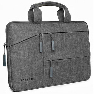 SATECHI Laptoptasche Kunstfaser grau ST-LTB15 bis 38,1 cm (15 Zoll) von SATECHI