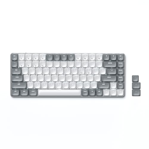 SATECHI SM1 75% mechanische Tastatur, LED-Hintergrundbeleuchtung Bluetooth-Tastatur, 84 Tasten kompakte drahtlose Tastatur, Gaming-Tastatur für Mac und Windows – US Layout von SATECHI