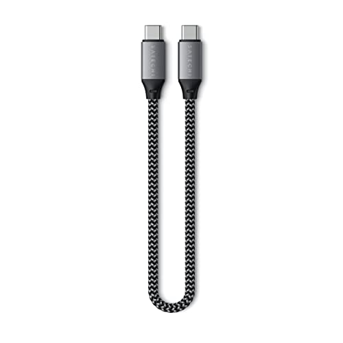 SATECHI USB4 auf USB-C Kabel für USB Typ C Geräte – 10 Zoll/ 25 cm – Für M2/ M1 MacBook Pro/Air, M2/ M1 iPad Pro/Air, M2 Mac Mini, iMac M1 und mehr von SATECHI