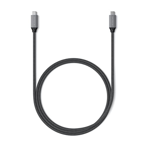 SATECHI USB4 auf USB-C Kabel für USB Typ C Geräte – 30 Zoll/80 cm – Für M2/ M1 MacBook Pro/Air, M2/ M1 iPad Pro/Air, M2 Mac Mini, iMac M1 und mehr von SATECHI