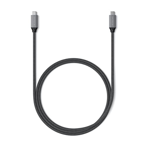 SATECHI USB-C auf USB-C Kabel, USB4 Kabel mit 100W Leistungsübertragung, bis zu 8K bei 60Hz, 40Gbps Datenübertragung, für MacBook, iPhone 16/15, iPad und mehr (80cm) SATECHI USB-C auf USB-C Kabel, USB4 Kabel mit 100W Leistungsübertragung, bis zu 8K bei 60Hz, 40Gbps Datenübertragung, für MacBook, iPhone 16/15, iPad und mehr (80cm) von SATECHI