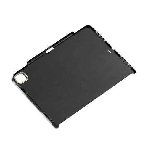 SATECHI iPad Pro Case 12,9" (3., 4., 5. und 6. Generation) – Magnetische iPad Vegan Lederhülle mit Apple Pencil 2 Ladefunktion – Kompatibel mit Apple Folio/Magic Keyboard – Schwarz von SATECHI