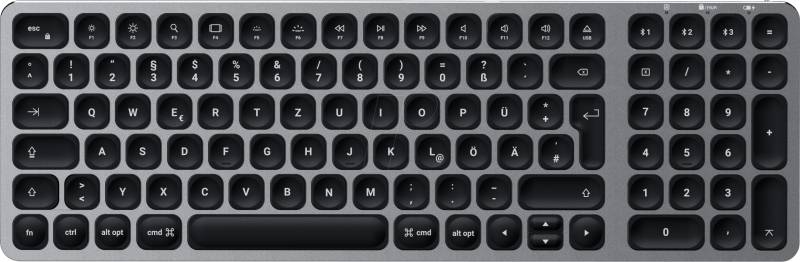 ST-ACBKM-DE - Tastatur, Bluetooth, Aluminium, space grau von SATECHI