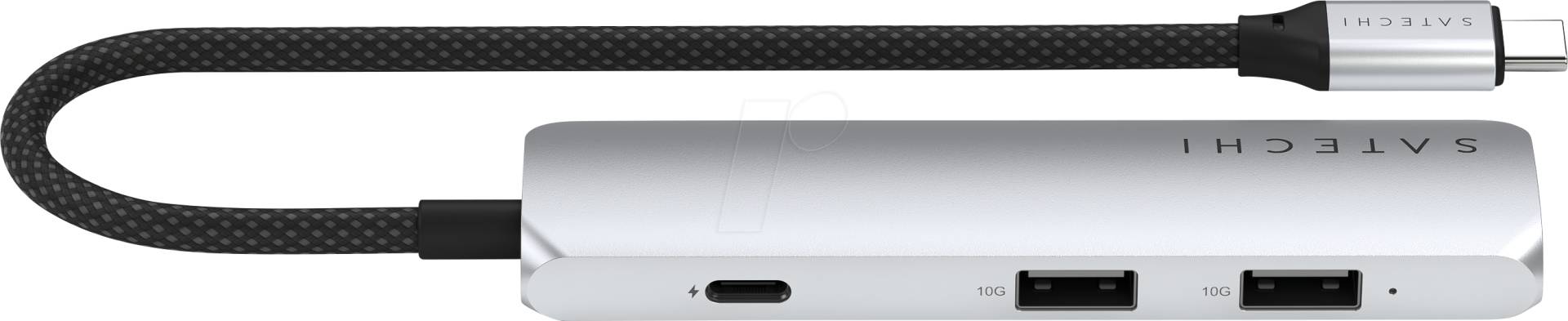 ST-P4SS - Satechi USB-C 4-in-1 Slim Multiport Adapter 4K Silver ST-P4SS - Satechi USB-C 4-in-1 Slim Multiport Adapter 4K Silver von SATECHI