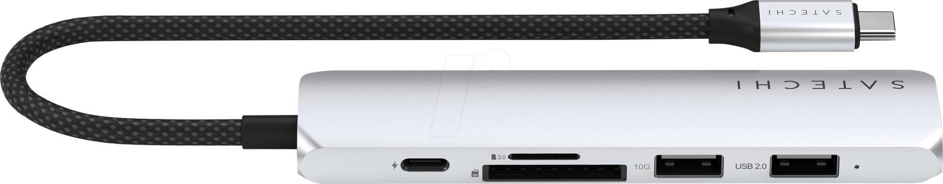 ST-P6SS - Satechi USB-C 6-in-1 Slim Multiport Adapter Silver ST-P6SS - Satechi USB-C 6-in-1 Slim Multiport Adapter Silver von SATECHI