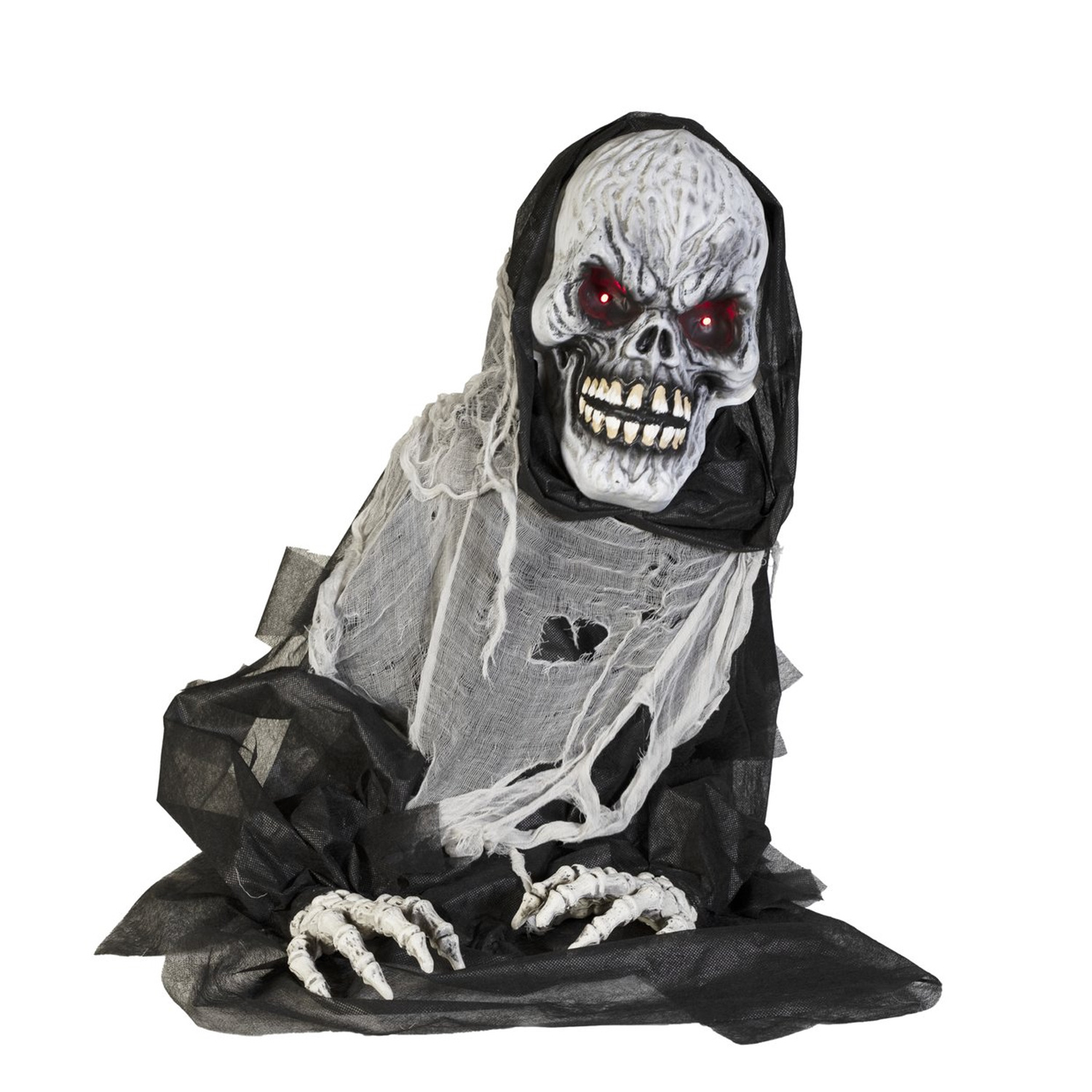 Halloween Figur DEATH MAN, 68cm - bewegte, gruselige Zomiefigur von SATISFIRE