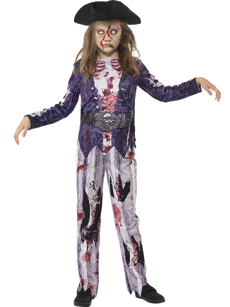 Halloween Piraten-Zombie Kostüm für Kids (4-6 Jahre) - Hose, Top, P... von SATISFIRE