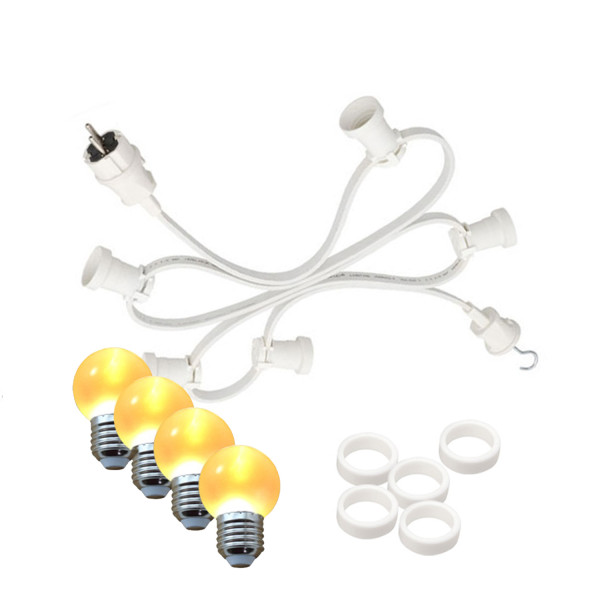 Illu-/Partylichterkette 20m - Außenlichterkette - Made in Germany -... von SATISFIRE