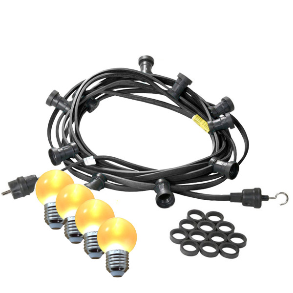 Illu-/Partylichterkette 30m - Außenlichterkette - Made in Germany -... von SATISFIRE
