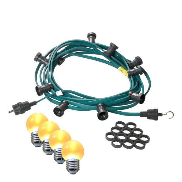 Illu-/Partylichterkette 30m - Außenlichterkette grün - Made in Germ... von SATISFIRE