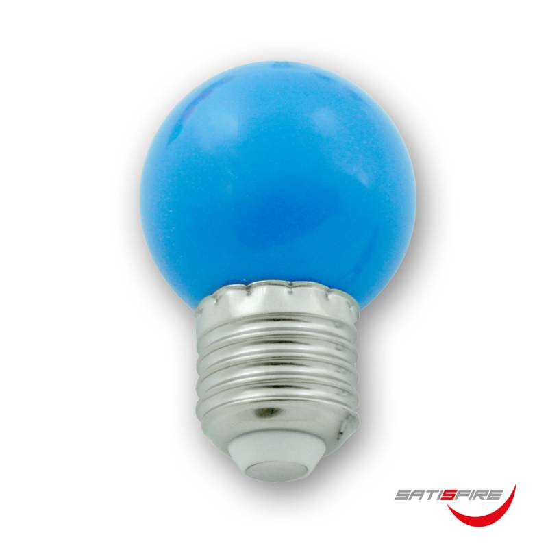 LED Leuchtmittel G45 - blau - E27 - 1W | SATISFIRE von SATISFIRE