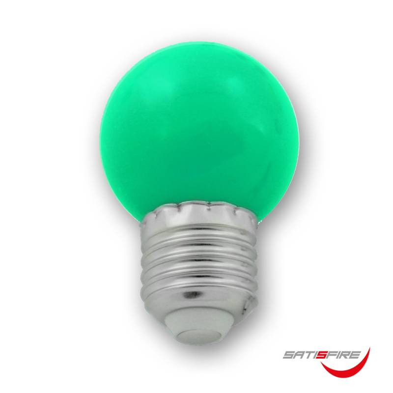 LED Leuchtmittel G45 - grün - E27 - 1W | SATISFIRE von SATISFIRE