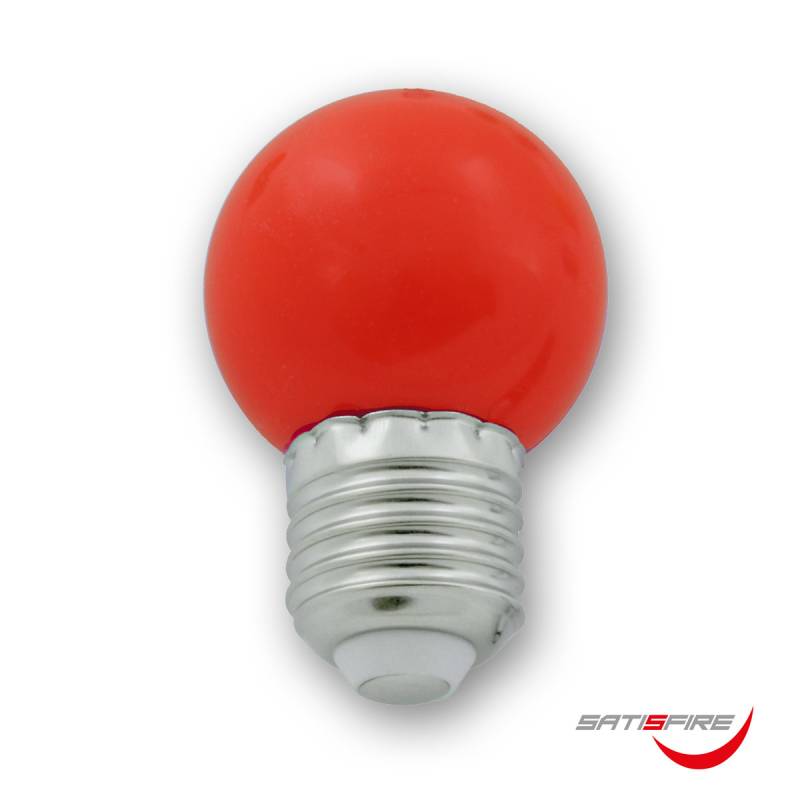 LED Leuchtmittel G45 - rot - E27 - 1W | SATISFIRE von SATISFIRE