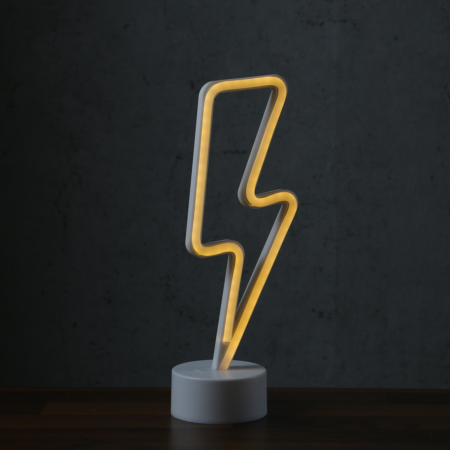 LED NEON Figur BLITZ - Neonlicht - H: 30cm - Batterie oder USB Betr... von SATISFIRE
