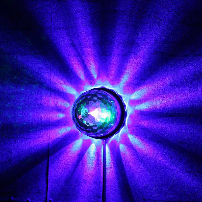 LED Party Discoeffekt SATURN - Strahleneffekt mit Lichtkranz, Party... von SATISFIRE