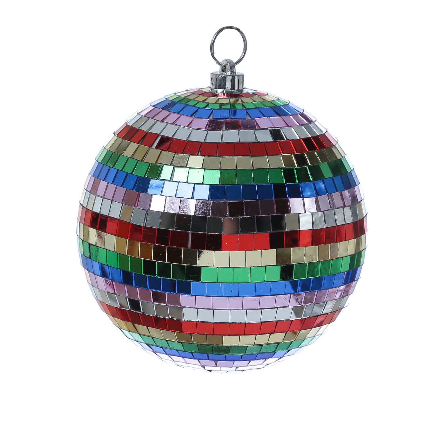 Spiegelkugel 20cm - Discokugel - Echtglas - 10x10mm Spiegel - mehrfarbig Spiegelkugel 20cm - Discokugel - Echtglas - 10x10mm Spiegel - mehrfarbig von SATISFIRE