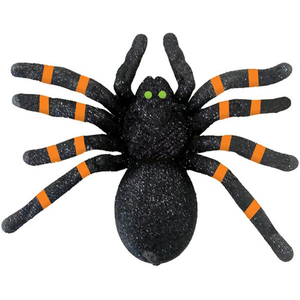 Vogelspinne - 21cm - Halloween Dekoration - Spinne aus Kunststoff von SATISFIRE