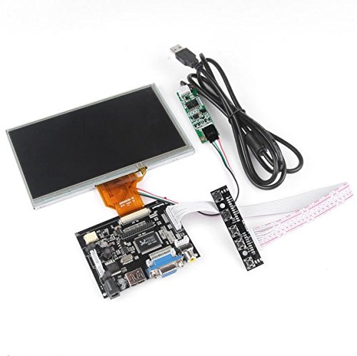 SATKIT 7 INCH TFT LCD Monitor für Raspberry Pi Panel Tactil + Platte Kontrolle HDMI VGA 2 AV von SATKIT